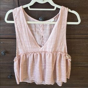 Millibon Blush Ruffle Tank Top